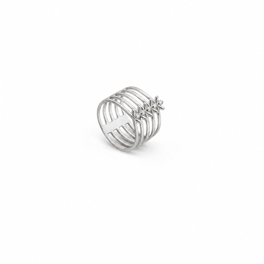 Anello 'Spinae' 5 elementi SPINAE | AN 5FAU18B CT 0,08
